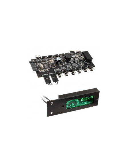 Lamptron Controlador de ventilador y controlador RGB TC20 Sync Edition PWM - PCI, negro casemod.es