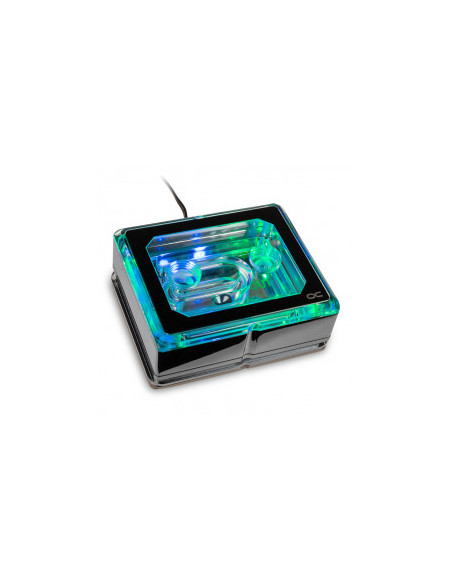 Alphacool CPU Ice block XPX Aurora Pro, RGB digital - Cromo acrílico casemod.es