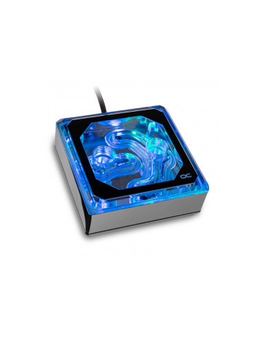Alphacool Ice block XPX Aurora Edge CPU - Acrílico Cromo Digital RGB casemod.es
