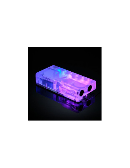 PHANTEKS Depósito R160C - placa posterior de acrílico transparente, DRGB-LED casemod.es
