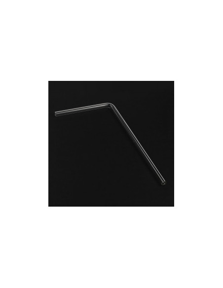 Alphacool HardTube vidrio de borosilicato de 16/11 mm ángulo de 90 grados 20/40 cm - transparente casemod.es