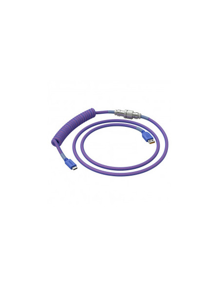Glorious PC Gaming Race Cable en espiral Nebula, cable en espiral de USB-C a USB-A - 1,37 m, violeta casemod.es