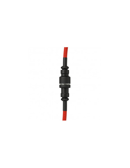 Glorious PC Gaming Race Cable en espiral rojo carmesí, cable en espiral de USB-C a USB-A - 1,37 m, rojo / negro casemod.es