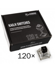 Glorious PC Gaming Race Interruptores negros Kailh Box (120 piezas) casemod.es