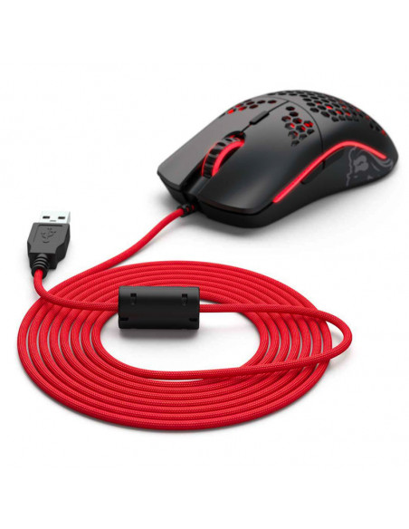 Glorious PC Gaming Race Cable ascendido V2 - Rojo carmesí casemod.es