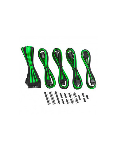 CableMod Kit de extensión de cable Classic ModMesh - Serie 8 + 6 - negro / verde claro casemod.es