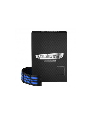 CableMod Kit de cables ModMesh PRO de la serie C para RMi / RMx / RM (etiqueta negra) - negro / azul casemod.es