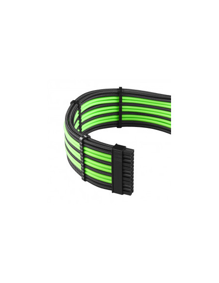 CableMod Kit de cables ModMesh PRO de la serie C para RMi / RMx / RM (etiqueta negra) - negro / verde claro casemod.es