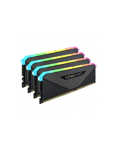 semiconductor conformidad Repulsión Corsair Vengeance RGB RT, DDR4-3600, CL18 - 64 GB Quad-Kit, Black