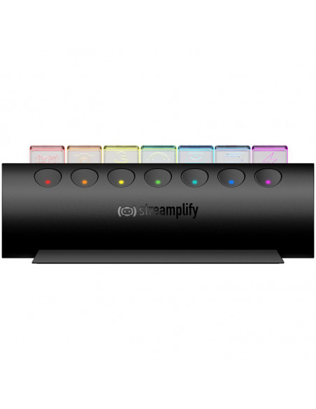 Streamplify HUB CTRL 7, 7x USB 3.0 Tipo A, RGB, 12V, cable de alimentación de la UE - negro casemod.es