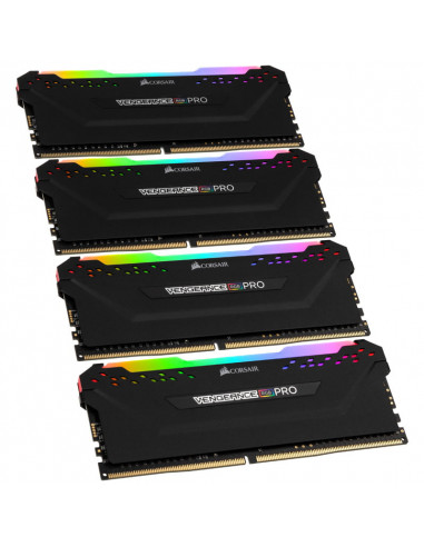 Corsair Vengeance RGB Pro Black, DDR4-4266, CL19 - Kit cuádruple de 32 GB casemod.es