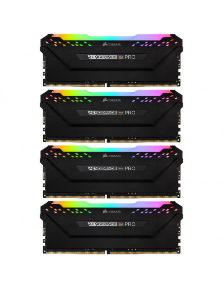 Corsair Vengeance RGB Pro Negro, DDR4-3733, CL17 - Kit cuádruple de 32 GB casemod.es