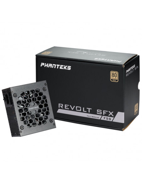 PHANTEKS Fuente de alimentación Revolt SFX 80 PLUS Gold, modular - 750 vatios casemod.es
