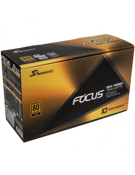 Seasonic Fuente de alimentación Focus GX 80 PLUS Gold, modular - 1000 vatios casemod.es