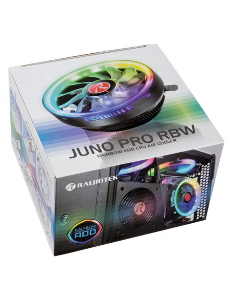 RAIJINTEK Enfriador de CPU Juno Pro RBW - LED RGB casemod.es