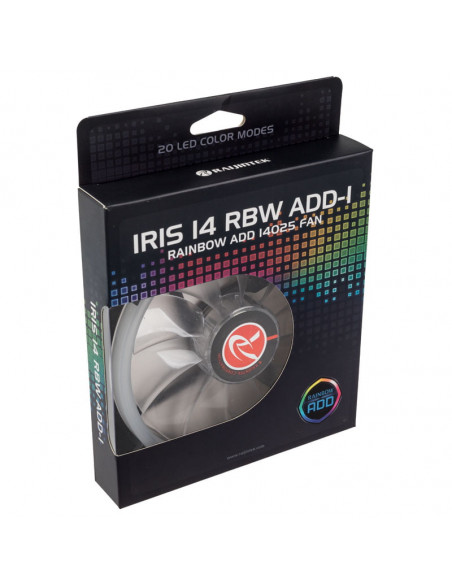 RAIJINTEK Ventilador LED Iris 14 Rainbow A-RGB - 140mm casemod.es