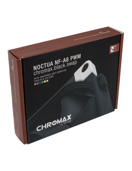 Noctua Ventilador NF-A8 PWM chromax.black.swap - 80mm casemod.es