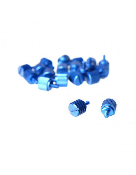 DimasTech Kit de tornillos de mano 6-32 + M3, 40 uds. - azul casemod.es