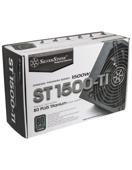 Silverstone SST-ST1500-TI v2.0 Strider PSU 80 PLUS Titanio, modular - 1500 vatios casemod.es