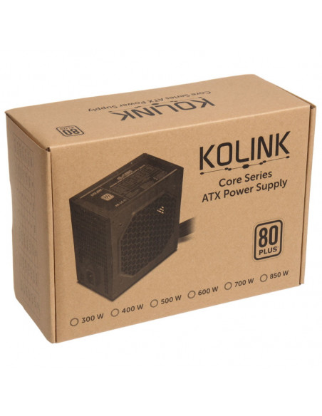 Kolink Fuente de alimentación Core 80 PLUS - 850 vatios casemod.es
