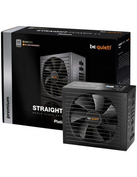 Be quiet! Fuente de alimentación Straight Power 11, 80 PLUS Platinum, modular - 550 vatios casemod.es