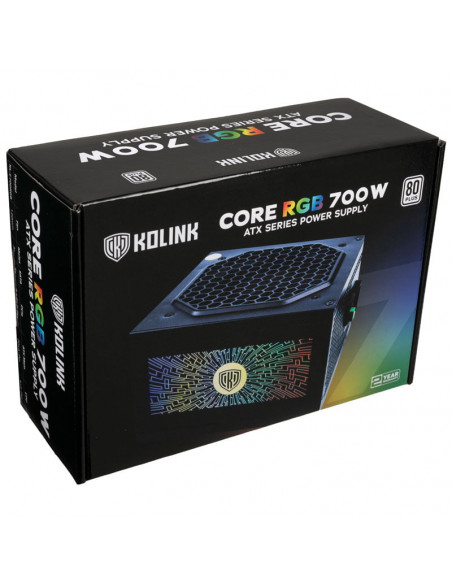 Kolink Fuente de alimentación Core RGB 80 PLUS - 700 vatios casemod.es