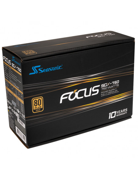 Seasonic Fuente de alimentación Focus 80 PLUS Gold, modular - 750 vatios casemod.es