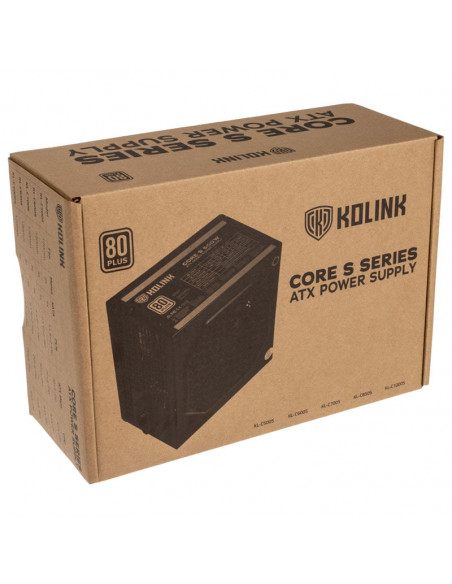 Kolink Fuente de alimentación Core S Series 80 PLUS - 700 vatios casemod.es