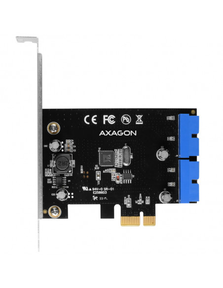 AXAGON Adaptador PCIe PCEU-034VL, 4 puertos USB 3.0 internos - chipset VIA Labs VL805 casemod.es