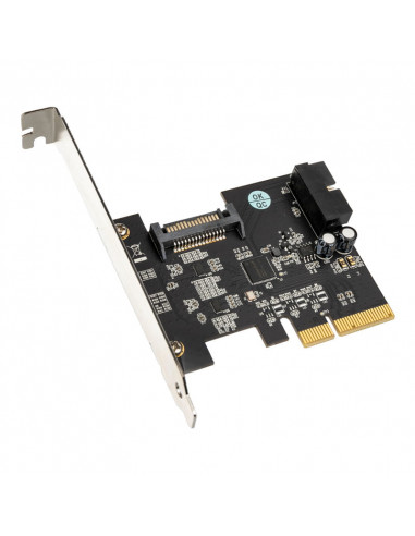 Silverstone SST-ECU04-E - Tarjeta de expansión PCI-E, 1 conector interno USB 3.1 de 19 pines, LP casemod.es