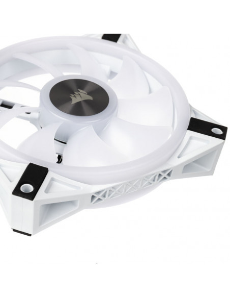 Corsair Paquete de 3 ventiladores iCUE QL120 RGB PWM con controlador RGB - 120 mm, blanco casemod.es