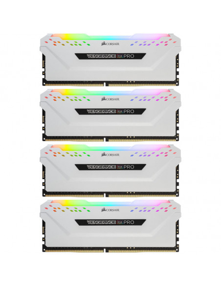 Corsair Vengeance RGB Pro Blanco, DDR4-3600, CL18 - 32 GB Quad-Kit casemod.es