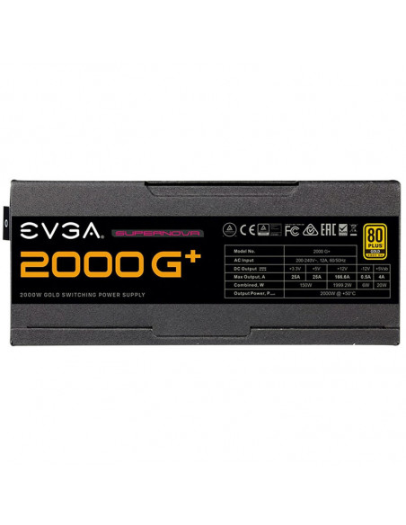 EVGA Fuente de alimentación SuperNOVA G+ 80 PLUS Gold, modular - 2000 vatios casemod.es