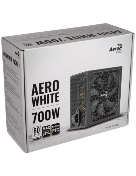 Aerocool fuente de alimentación Aero White 700 80 PLUS - 700 vatios casemod.es