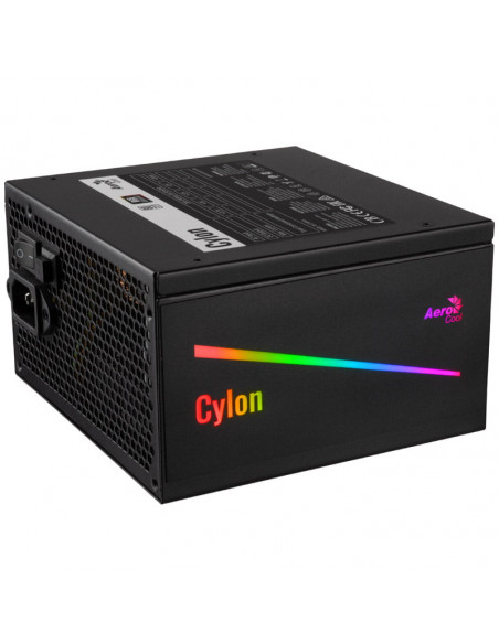 Aerocool fuente de alimentación Cylon RGB 500W 80 PLUS - 500 vatios casemod.es