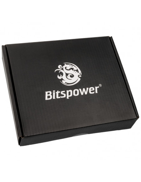 BitsPower Enfriador de agua para CPU Summit M DRGB - Níquel + Acrílico, Negro casemod.es