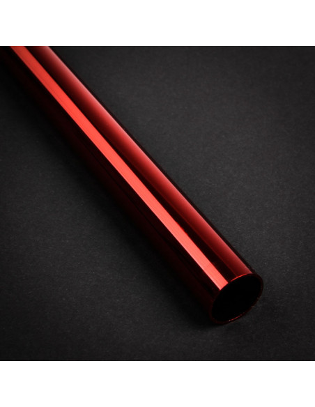 Bitspower Ninguno Chaflán Tubo duro de latón de 16 mm de diámetro exterior, 300 mm - rojo intenso casemod.es