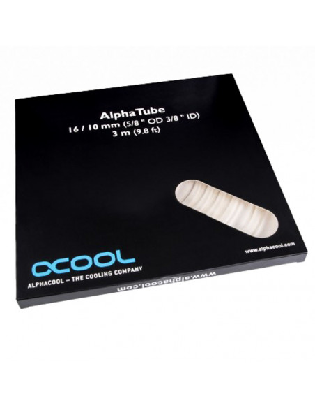 Alphacool AlphaTube Manguera HF 16/10mm - Ultra Clear 3 m casemod.es