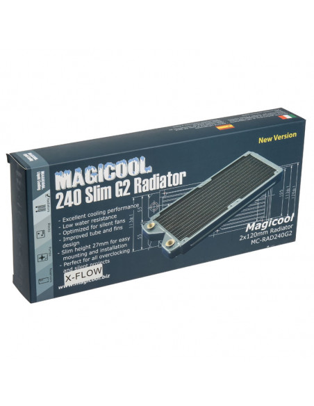 MagiCool Radiador de cobre Xflow II - 240 mm casemod.es