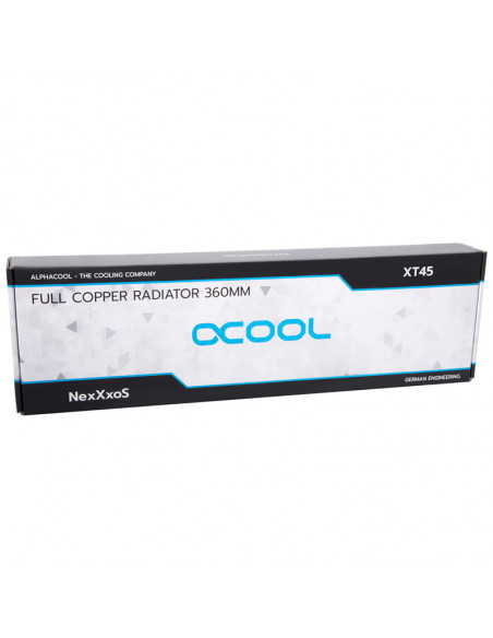 Alphacool NexXxoS XT45 Radiador de cobre completo V.2 - 360 mm, blanco casemod.es
