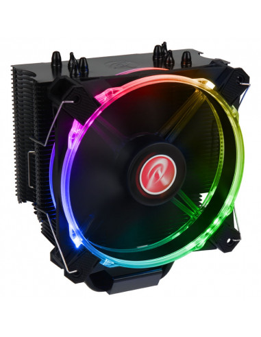 RAIJINTEK Disipador de CPU Leto, negro, LED RGB - 120 mm casemod.es
