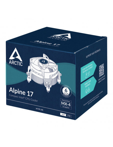 Arctic Refrigerador de CPU Alpine 17, Intel - 92 mm casemod.es