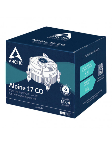 Arctic Refrigerador de CPU Alpine 17 CO, Intel - 92 mm casemod.es