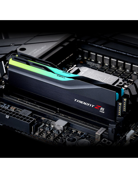G.Skill Trident Z5 RGB, DDR5-6600, CL34, XMP 3.0 - Kit dual de 32 GB, negro casemod.es