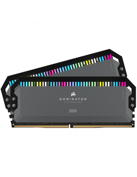 Corsair Dominator Platinum RGB, DDR5-5600, CL36, AMD EXPO - Kit dual de 32 GB, gris casemod.es