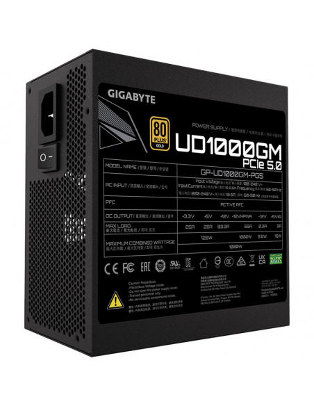 Gigabyte UD1000GM PG5, 80 PLUS Gold, modular, PCIe 5.0 - 1000 Watt casemod.es