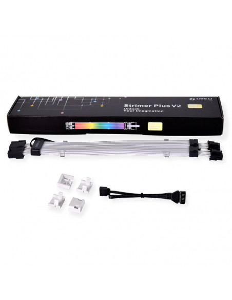 Lian Li Strimer Plus V2 8-Pin RGB VGA-Kabel casemod.es