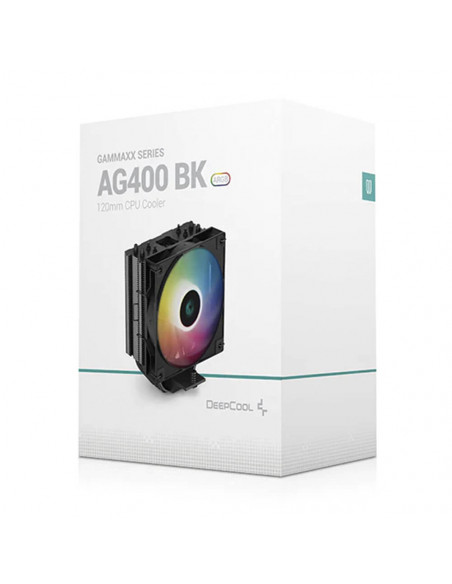 DeepCool AG400 BK ARGB Ventilador CPU 120mm Negro casemod.es