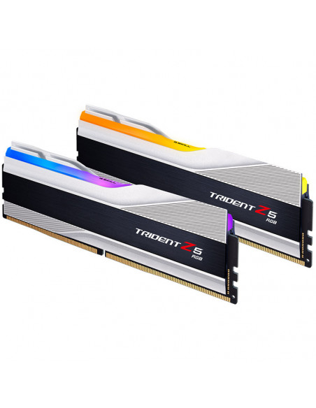 G.Skill Trident Z5 RGB, DDR5-7200, CL34, XMP 3.0 - Kit dual de 32 GB, plateado casemod.es