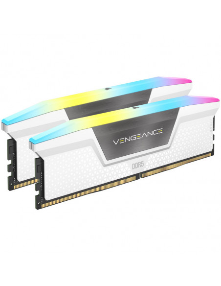 Corsair Vengeance RGB, DDR5-5200, CL40 - Kit doble de 32 GB, blanco casemod.es